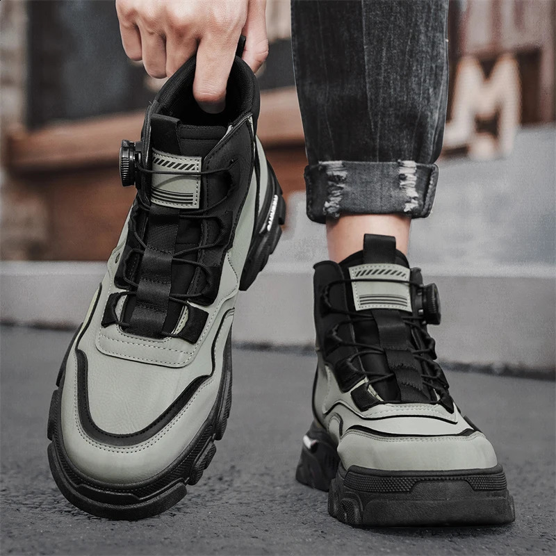 CYYTL Boots Winter Mens Shoes Casual Cowboy Combat Tactical Motorcycle Chelsea Ankle Work Leather Outdoor er Hiking 250805