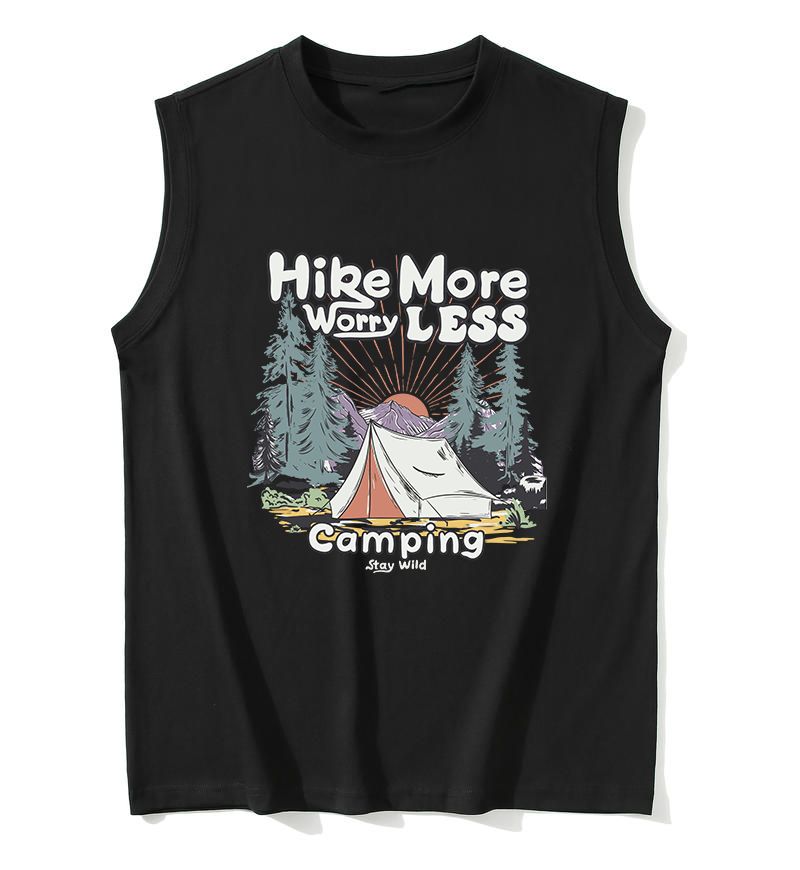240g cotton sleeveless shirt with customizable printed dtg and dtf short sleeves 100 cotton breathable and durable fabric