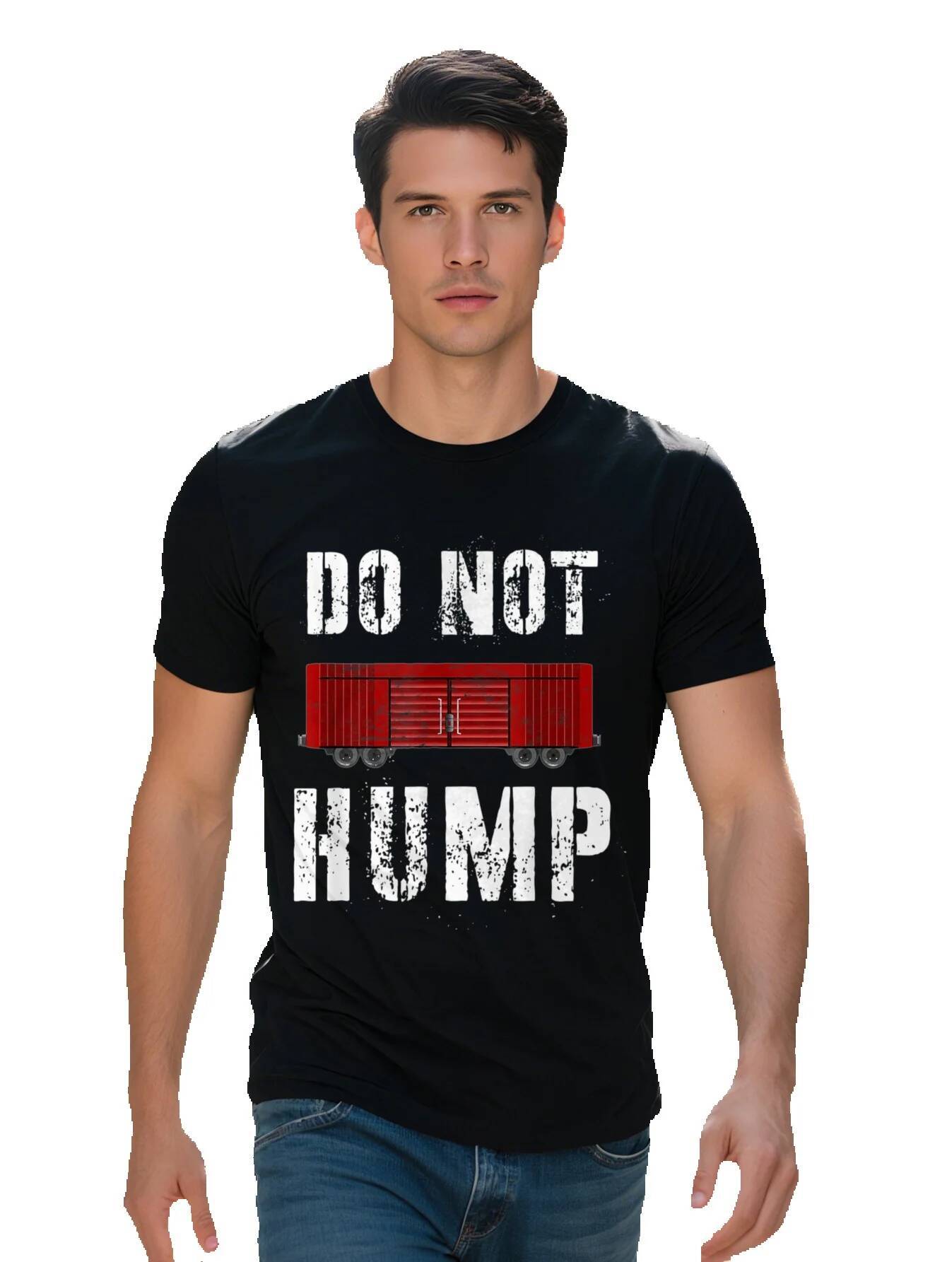 Mens T-shirt g Cotton Steam Train Lovers Gifts For Men Do Not Hump Model Railroad T-Shirt 60fcd