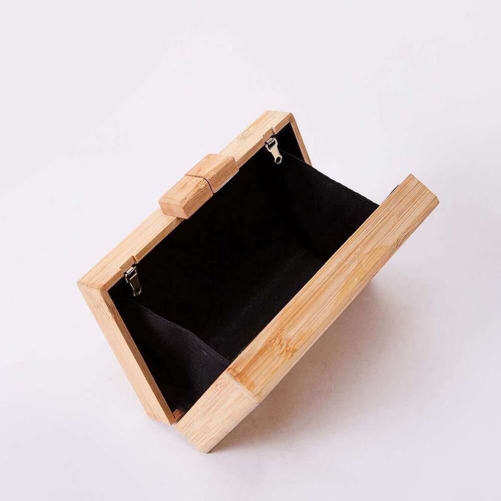 Vintage Handmade Bamboo Handheld Casual Shoulder Crossbody Small Bag