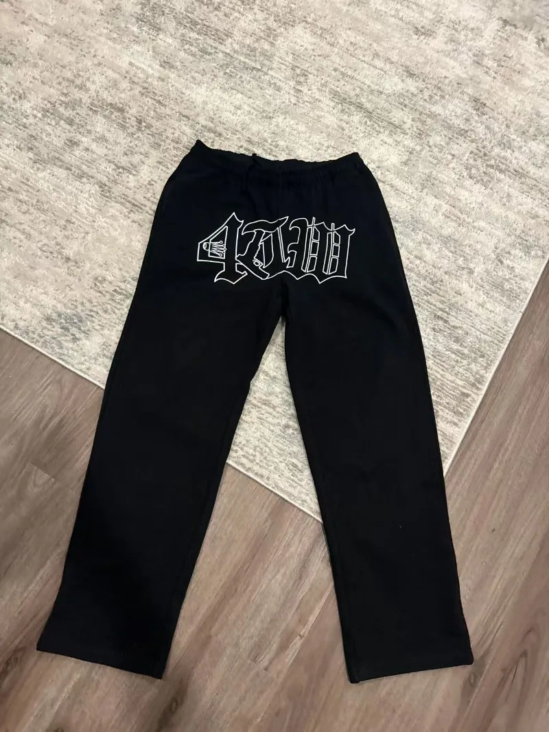 Harajuku streetwear men clothing Set style American letter print sportswear fashionable loose casual couple set 250809