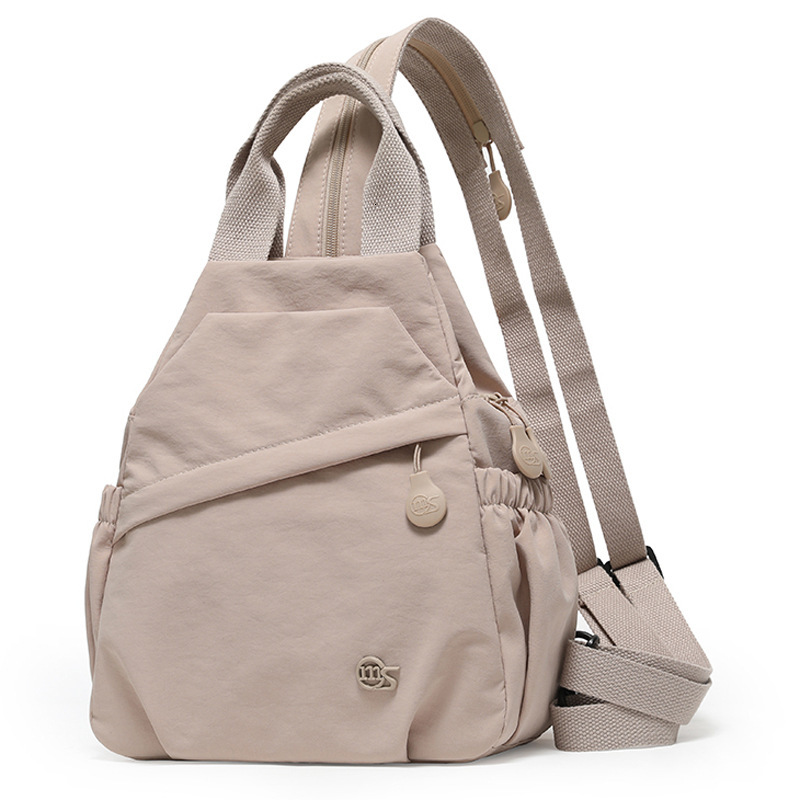 Multifunctional Women's New Lightweight Waterproof Nylon Cloth Travel Small Backpack Commuting Crossbody Chest Bag ddmymoon