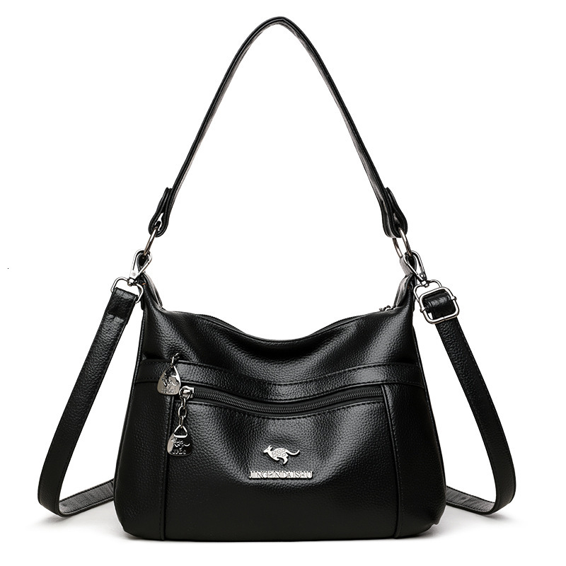 Soft Leather Underarm for Women 2025 New Versatile Middle-aged Mom Multi-compartment Large Capacity Single Shoulder Crossbody Bag ddmymoon