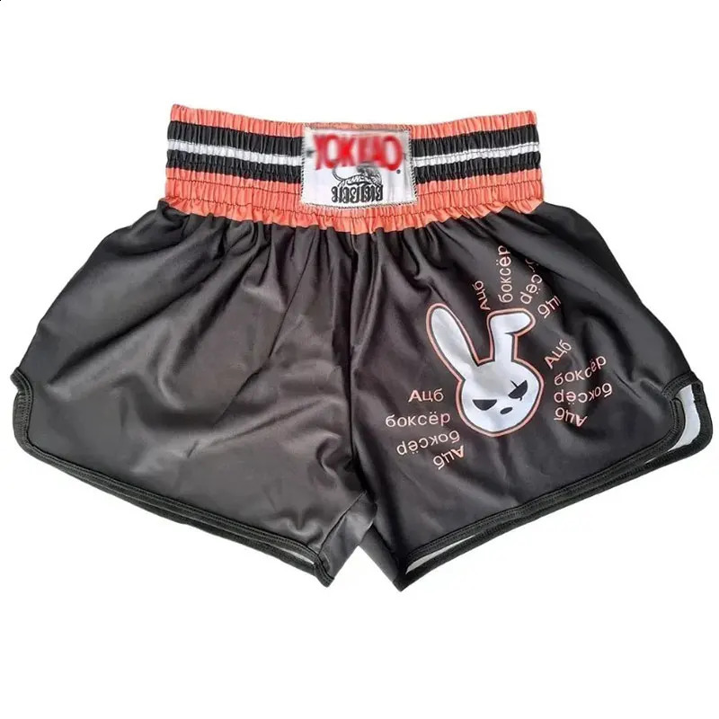 Boxing Muay Thai Shorts High Elastic Speed Dry Breathable Sanda Shorts Free Combat Pants MMA Boxing Trunks 250804