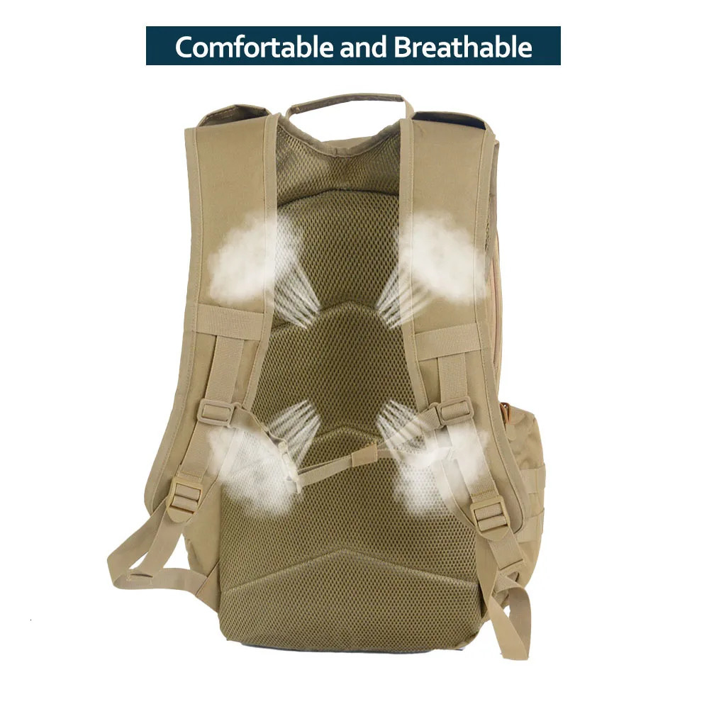 45L Waterproof Fishing Hunting Backpack Outdoor Rucksacks Tactical Sports Camping Hiking Trekking Bags 250811