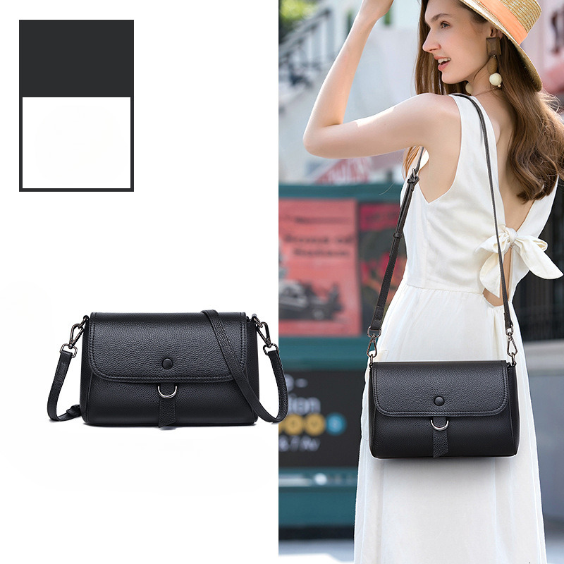 Casual leather bag, trendy and fashionable women's simple multifunctional crossbody bag large capacity soft leather shoulder bag designer bag