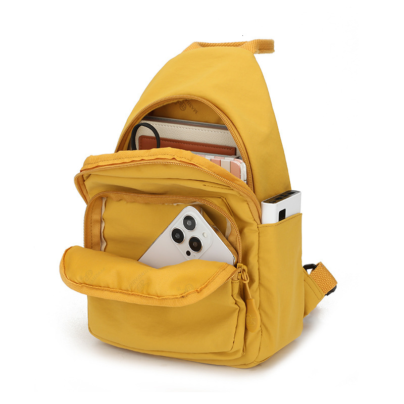 Lightweight Nylon for Women 2025 New Trendy Multifunctional Chest Bag Casual Travel Small Backpack ddmymoon