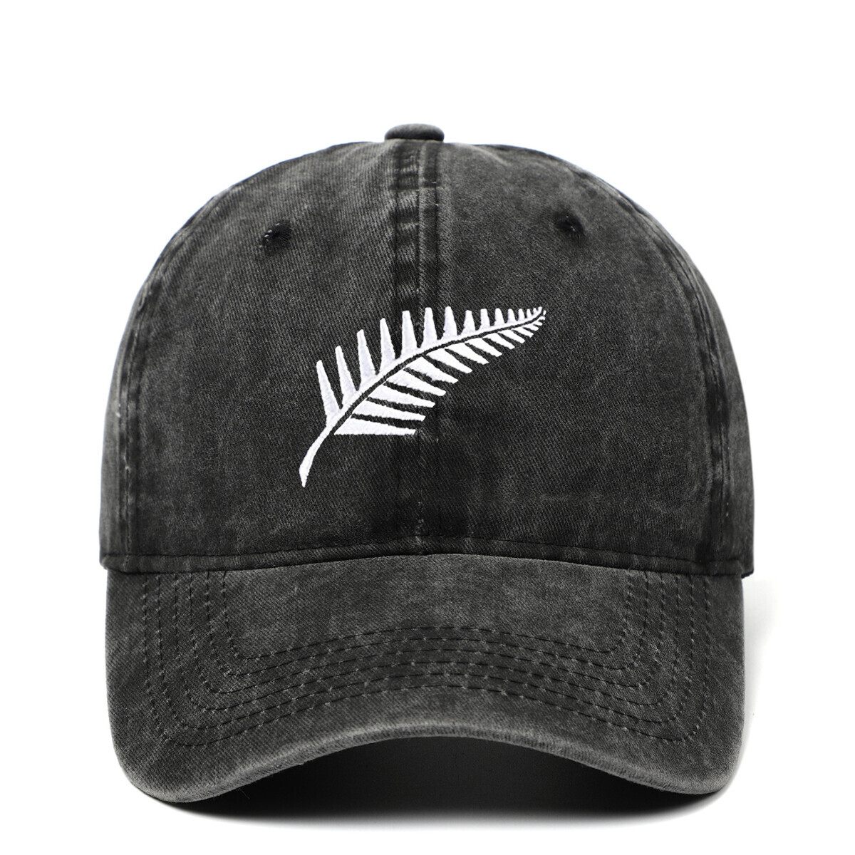 American leaf embroidered baseball cap, retro washed duckbill cap, men's and women's outdoor travel sun hats