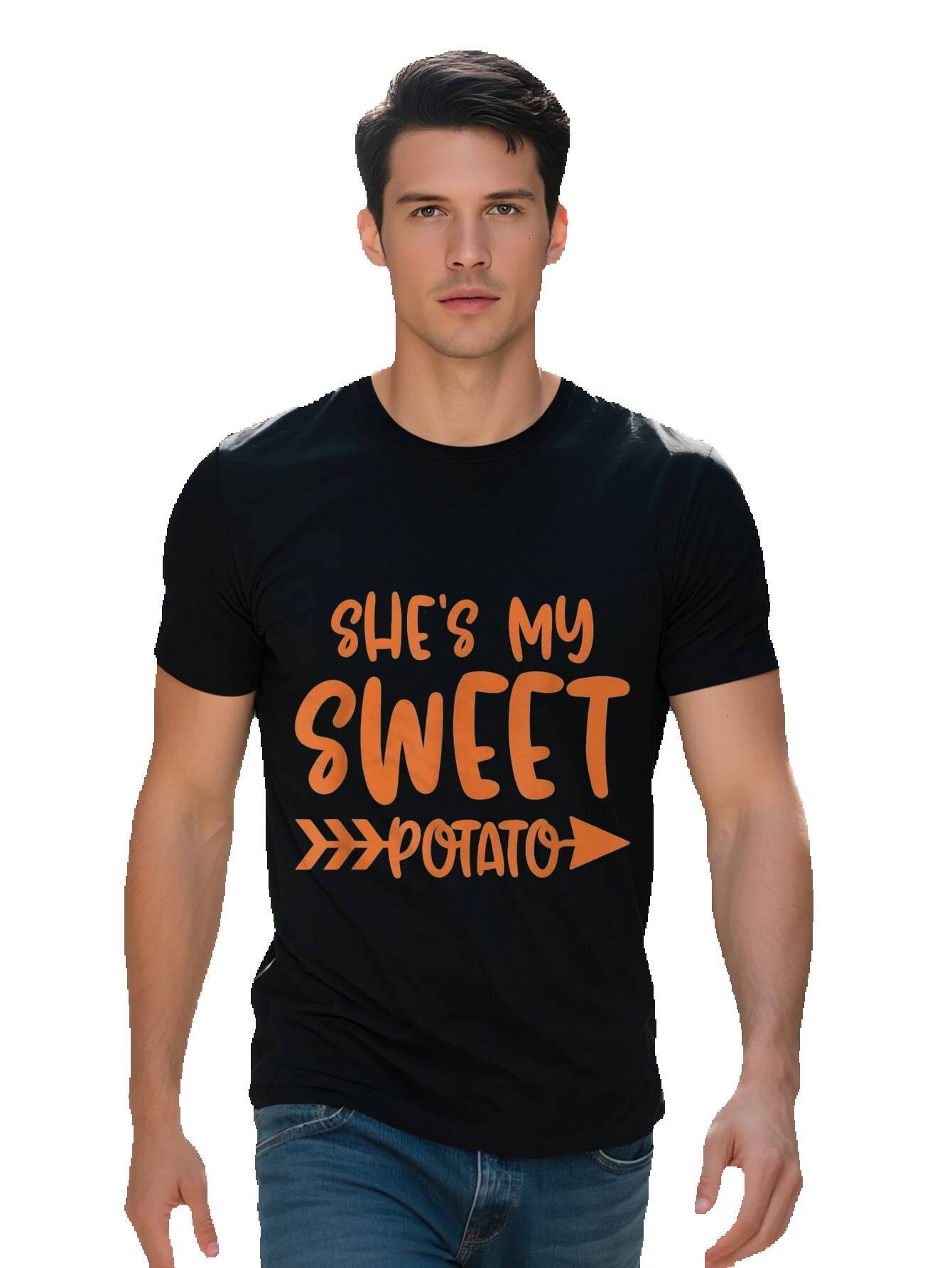 Thanksgiving Matching She s My Sweet Potato I Yam Couples T Shirt Cotton ce461