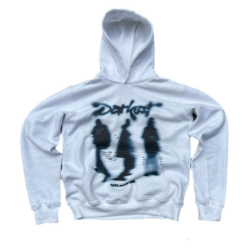 Printed Pattern Long Sleeve Pullover Hoodie Sweatshirt Jacket Trendy Street Style