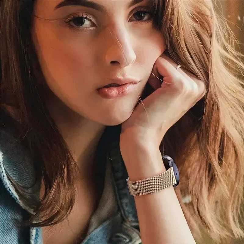 22mm 20mm Strap For Samsung Galaxy Watch 3 4 5 6 7 44mm/40mm Milanese Loop Bracelet Galaxy Watch 4/6Classic 47mm 46mm Metal Band W250811