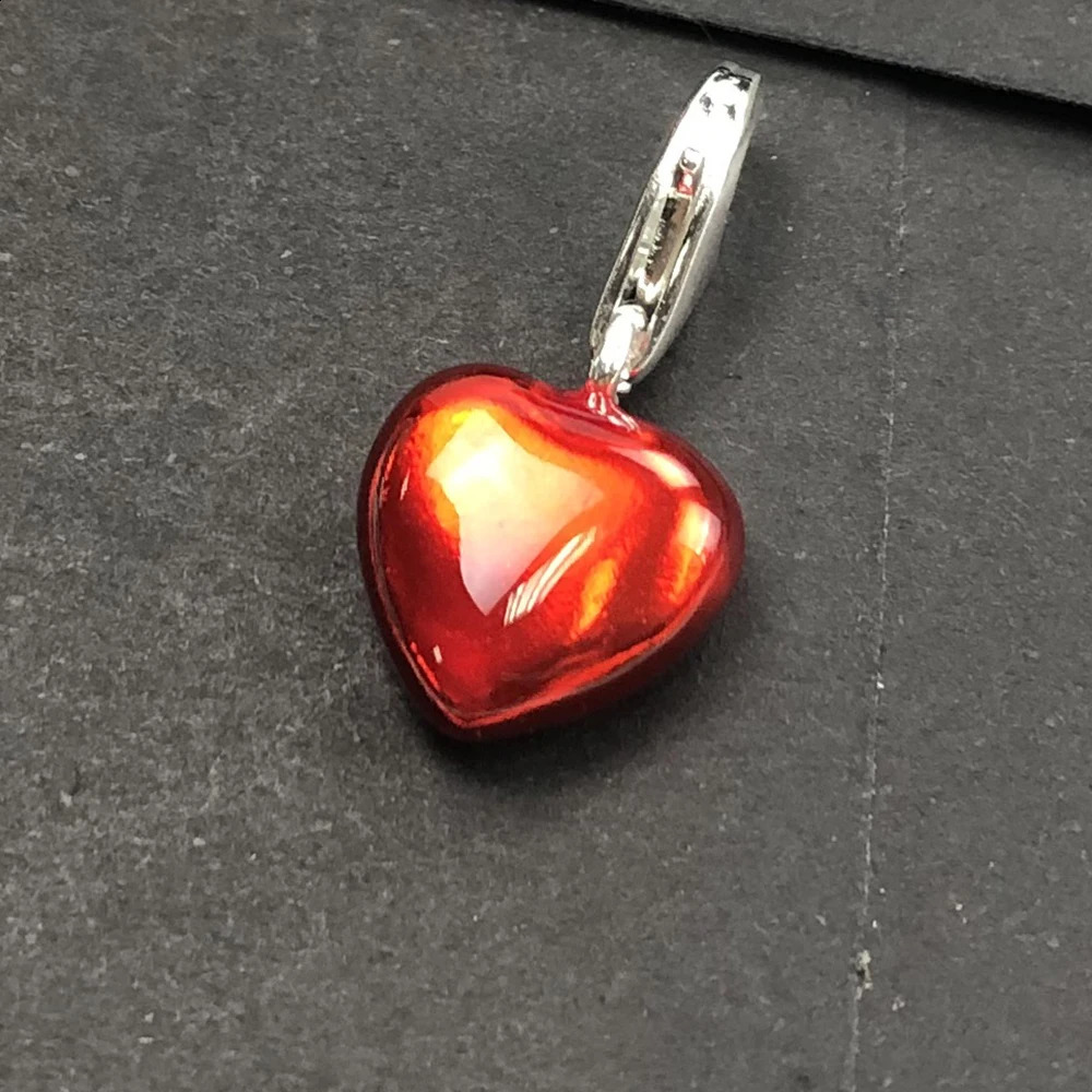 Fashion Red Heart Pendant Charm 925 Sterling Silver Romantic Love Jewelry Gift For Women 250807