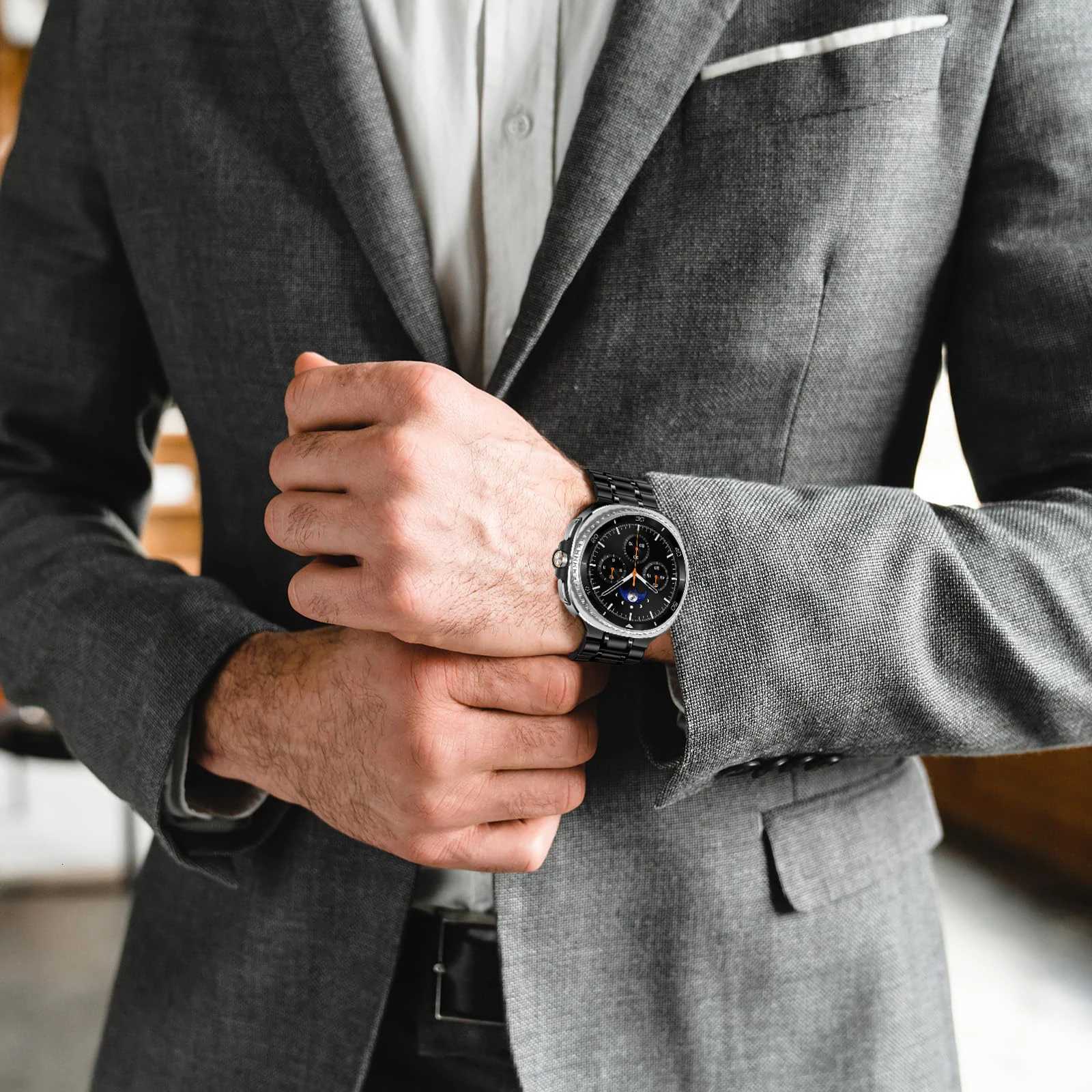 Metal Straps for Samsung Galaxy Watch 8/8 Classic 40mm 44mm 46mm Stainless Steel Wrist Link Bracelet Correa Galaxy Watch 8 Bands W250811