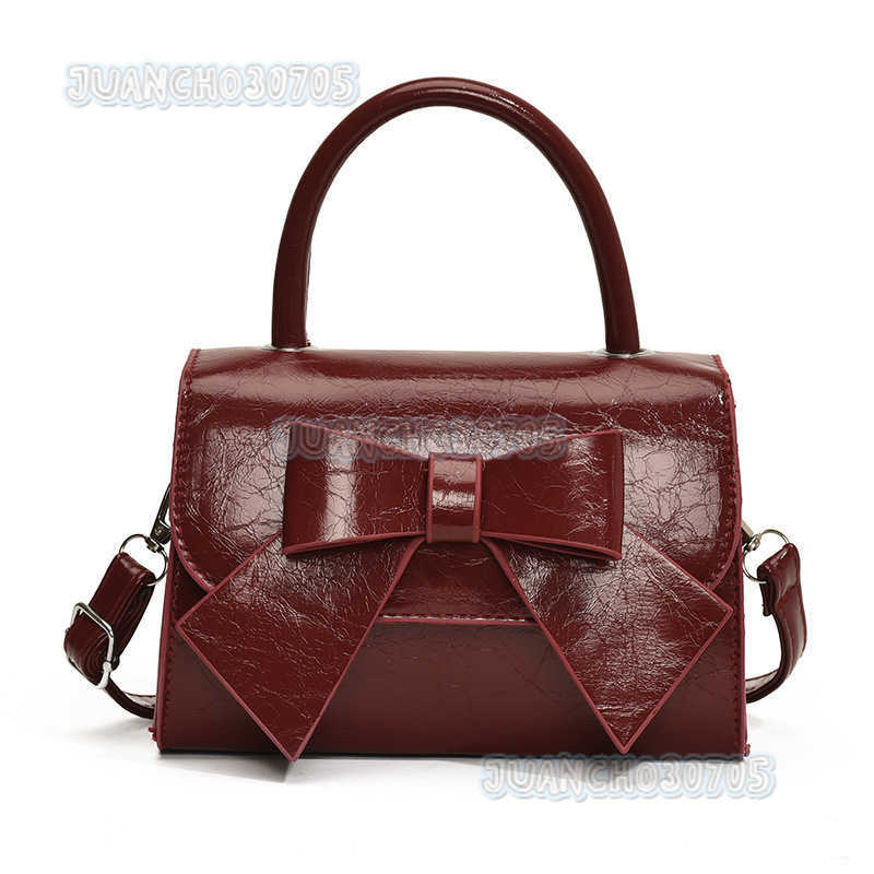 2024 Summer New Casual Personality Fashion Style Bowknot Single Shoulder Bag Handheld Small Square Bag Simple Crossbody Bag H250809