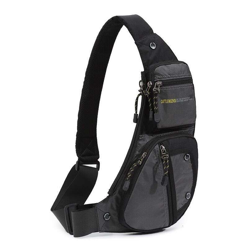 Men's Breast Cross-Border New Outdoor Trend Shoulder Multi-Functional Sports Simple Casual Fashion Messenger Bag