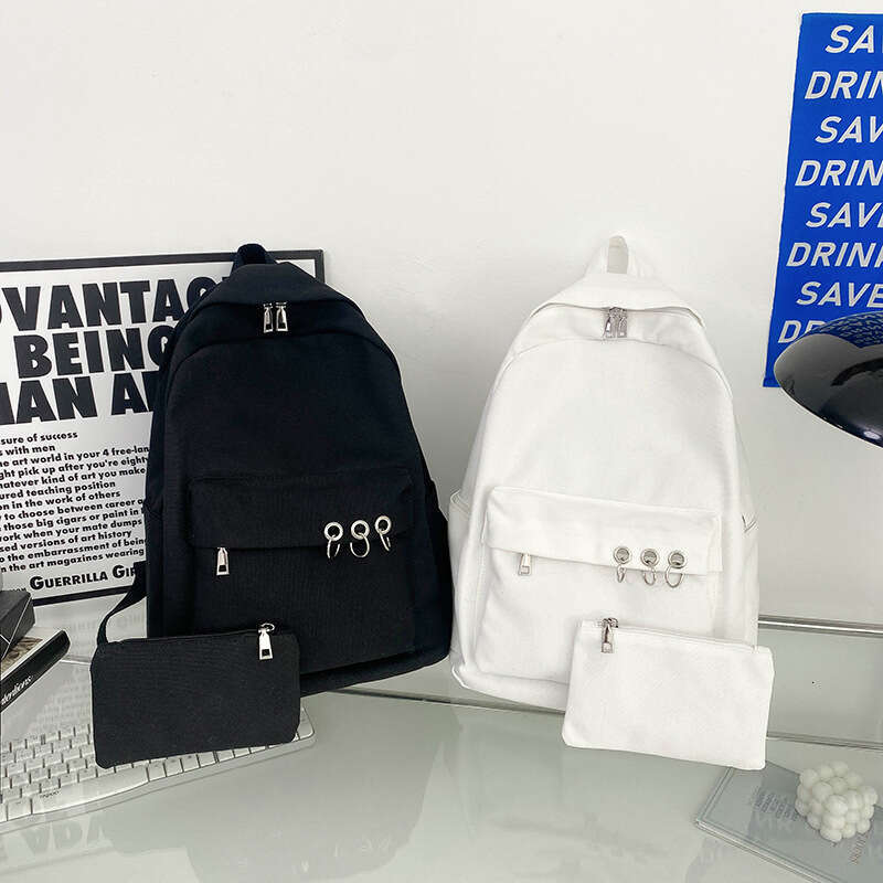 Designer Bags New Simple Fashion Casual Student Backpack Unisex Travel Commuting Large Capacity Double Shoulder Bag