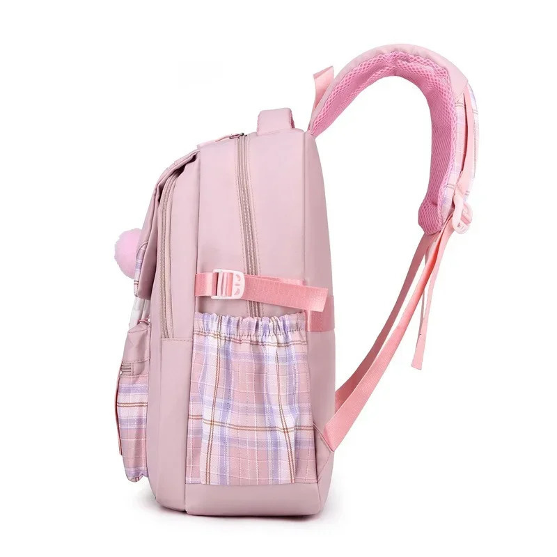 High Aesthetic School Backpack for Teen Girls Cute Double Strap Bag Lightweight Casual Travel Bookbag Students 250811