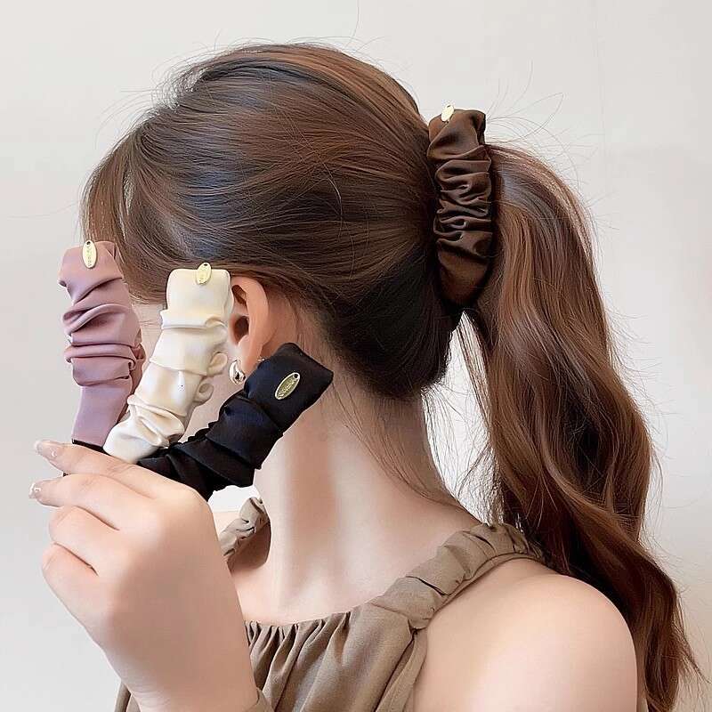 Pleated Fabric Banana for Women 2025 New Style High-end Fashionable Back of Head Clip Hair Accessory