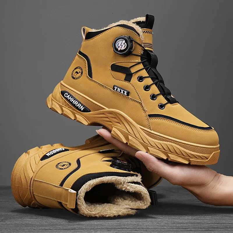 Mens Sneakers Add Velvet Ankle Boots Winter Boots for Men Soft and Comfortable Shoes for Men Sports and Leisure Wear-resistant W250811