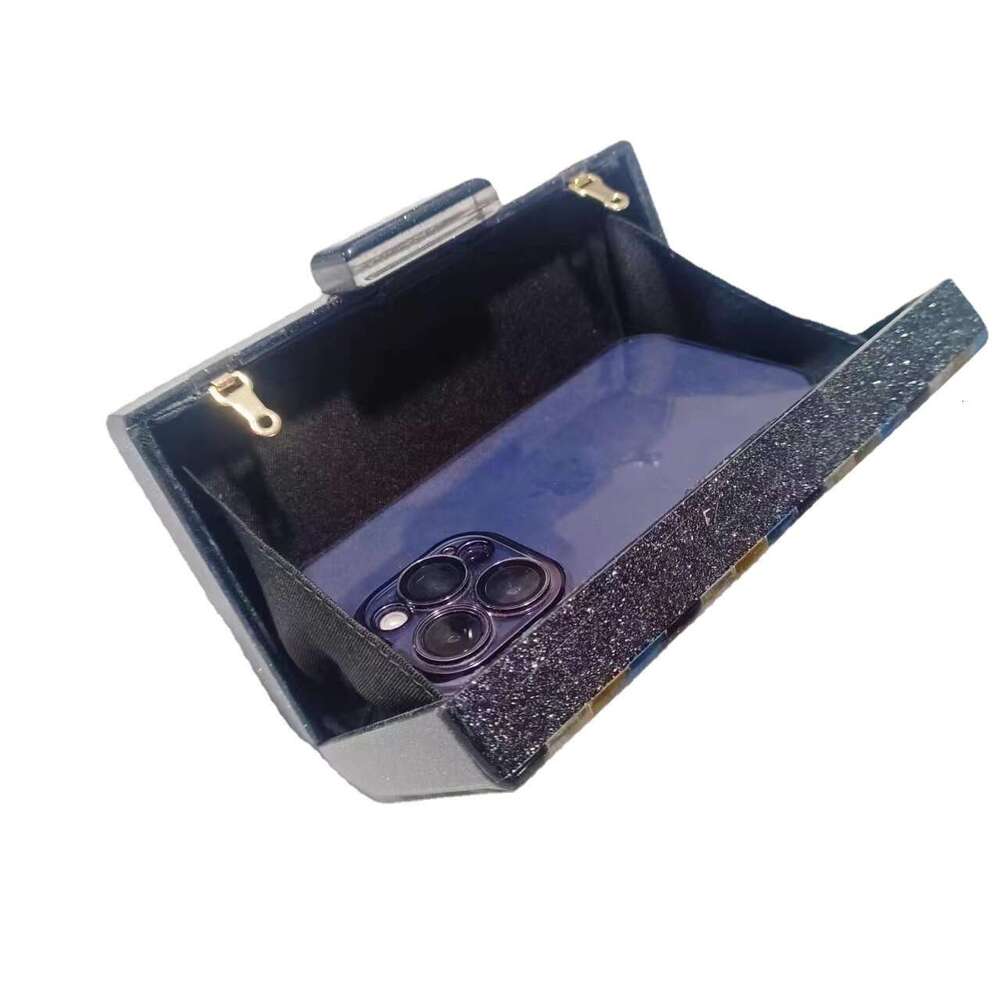 Summer Evening Color Stripe Spliced Acrylic Single Shoulder Chain Bag for Women