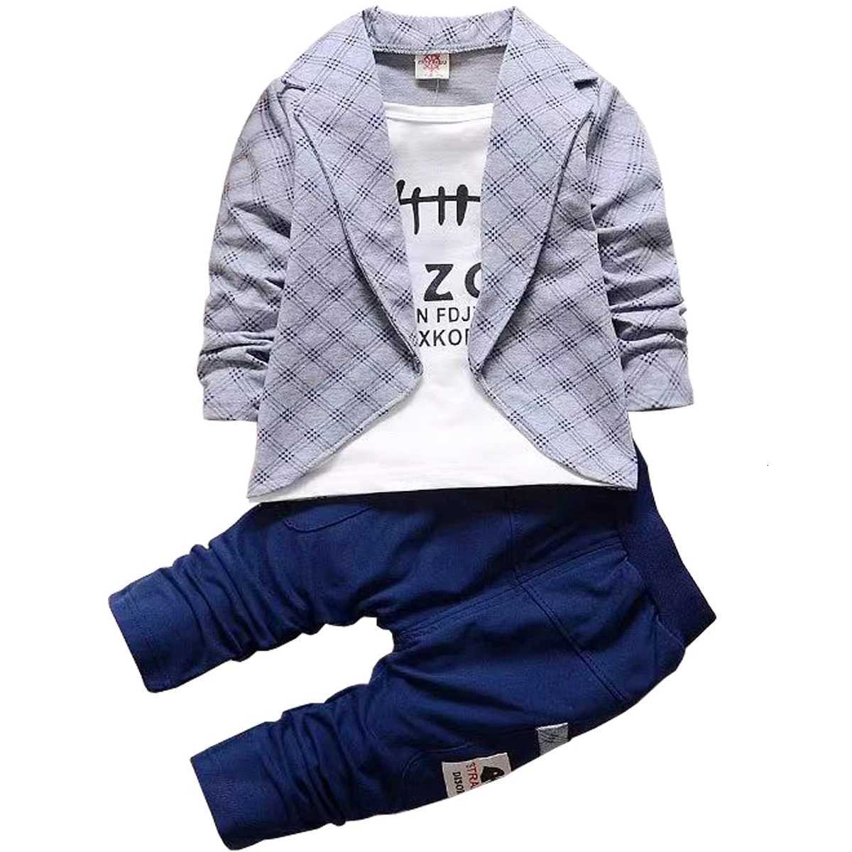 Spring Autumn Kids Clothes Sets Baby Boys Tracksuit Long Sleeve Tops+Pants 2Pcs/Set Infant Gentleman Suits Children Clothing Sets Z250811