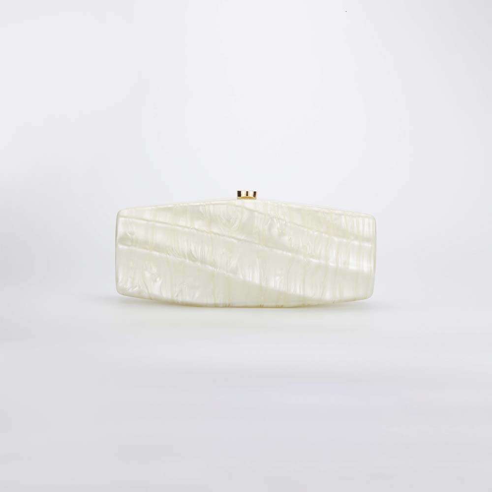 Women's New Striped Press High-end Socialite Acrylic Bag Fashionable Wedding Evening Clutch