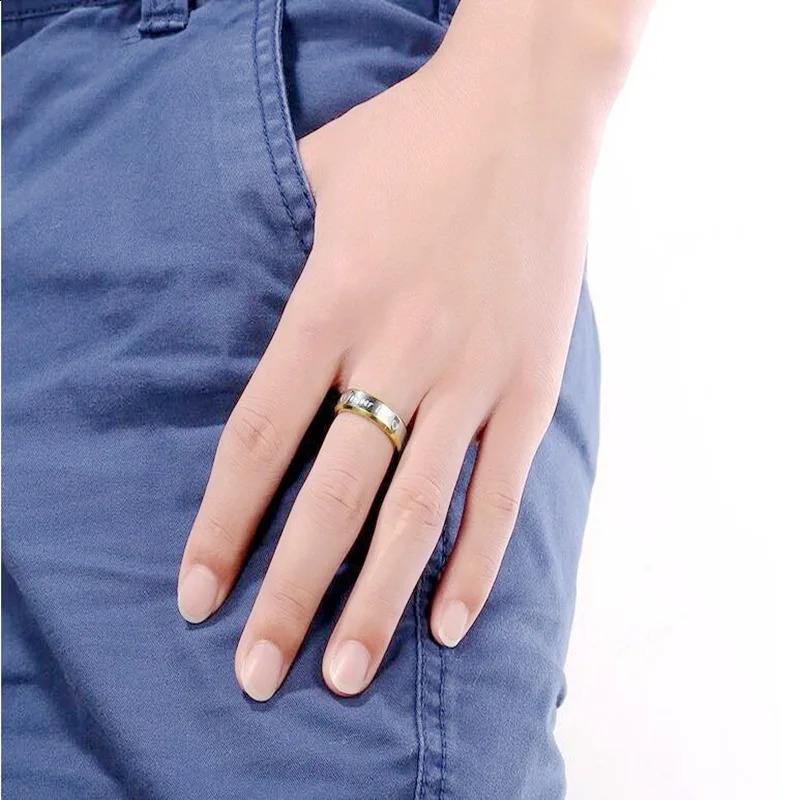 Unisex Men Women Fashion Couple Ring Steel Forever Love 250805