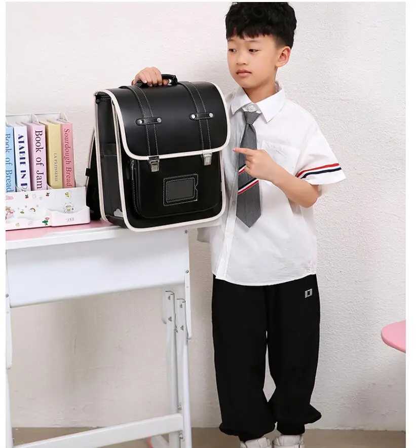 Children Randoseru Backpack Kids Japanese School Backpack for Girls Japan Elementary School Students Schoolbag Spine Protection M250811