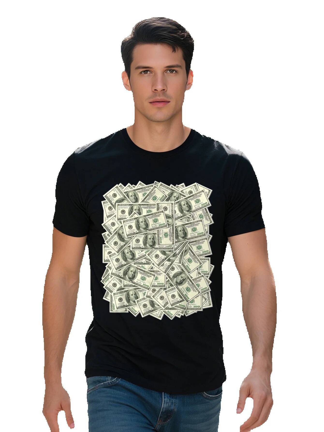 Funny Bill Graphic Tee for Men Cotton Casual Round Neck T Shirt with Short Sleeves is Washable a5622