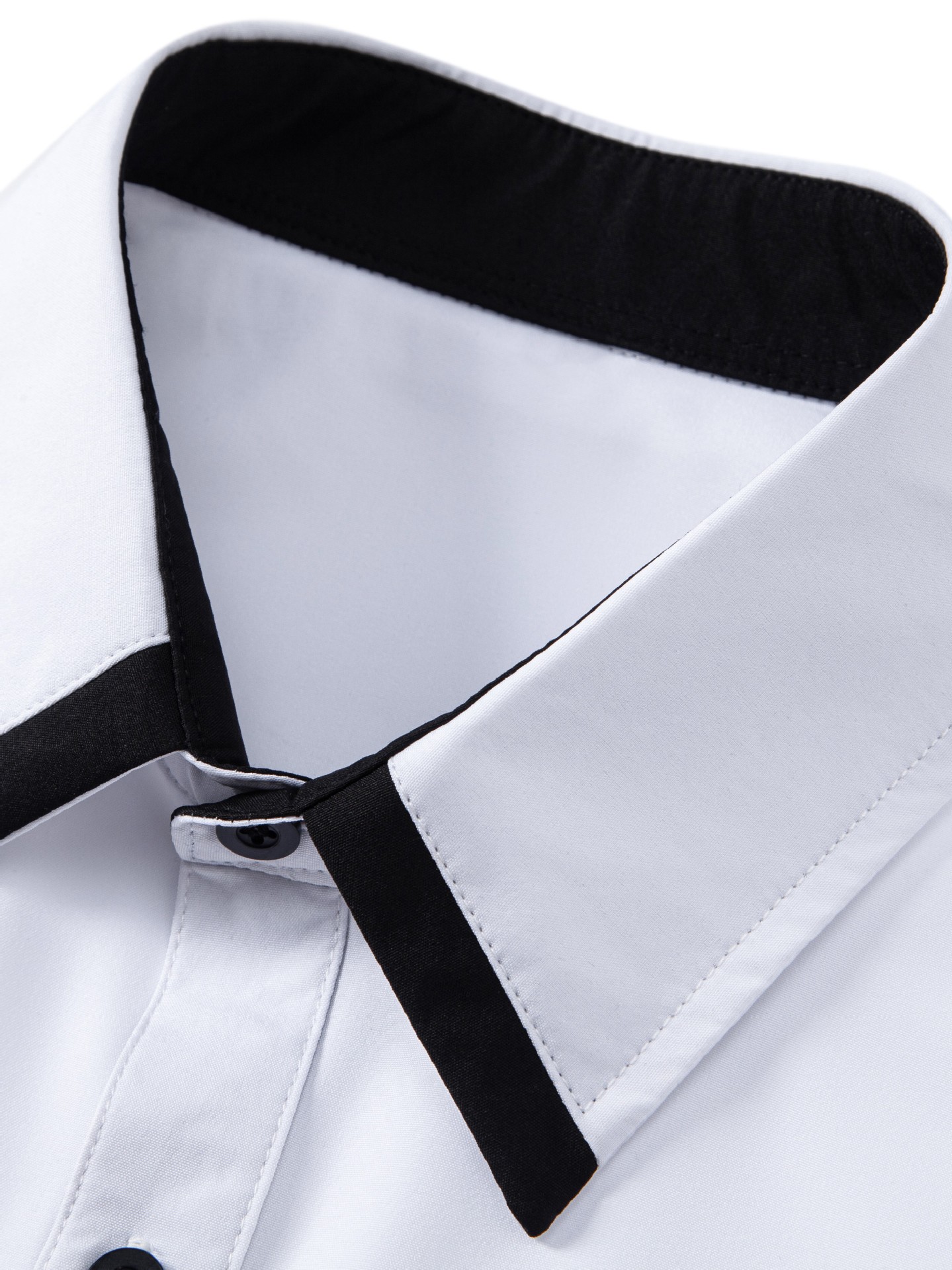 New men's long shirt, simple and casual Korean-style business commuting fitted pocket long-sleeved shirt European code: S-3XL