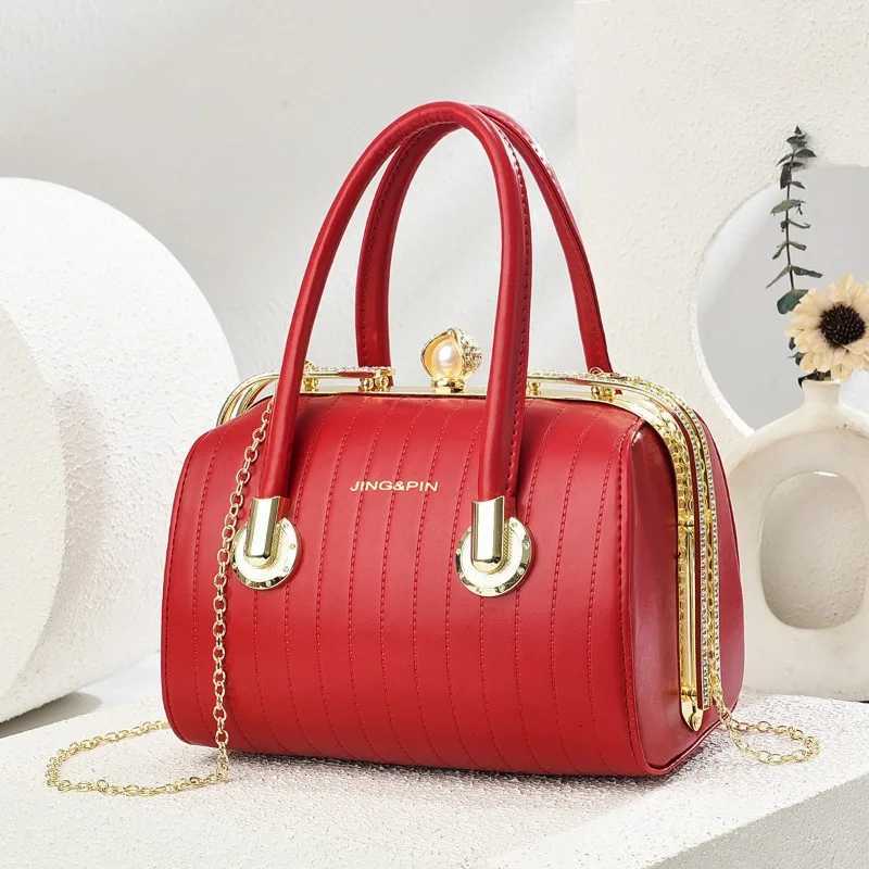 PU Leather Womens Handbag FAshion girls Crossbody Shoulder Bag High-quality Exquisite Womens Boston Pillow Bag Z250811