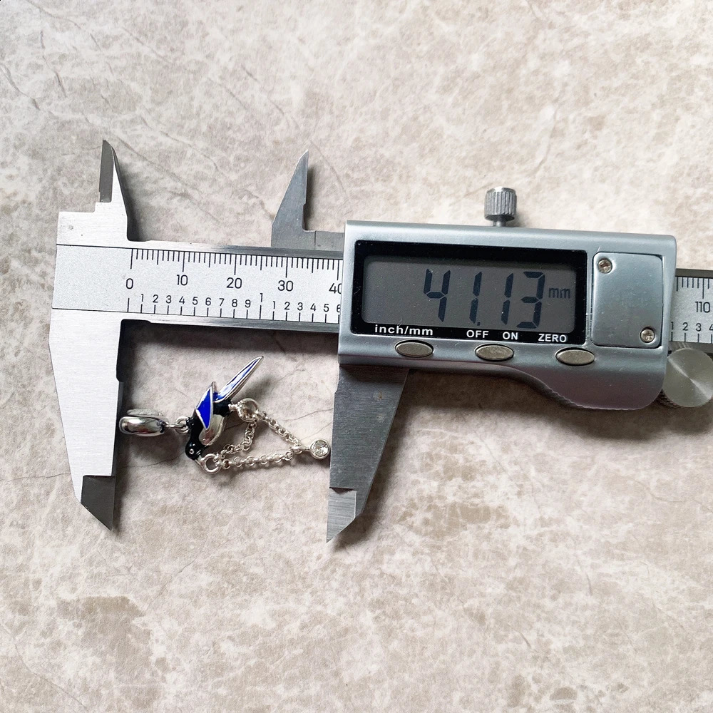 925 Sterling Silver Magpie Bird Charm Cute Lucky Women Jewelry Trendy Gift 250807