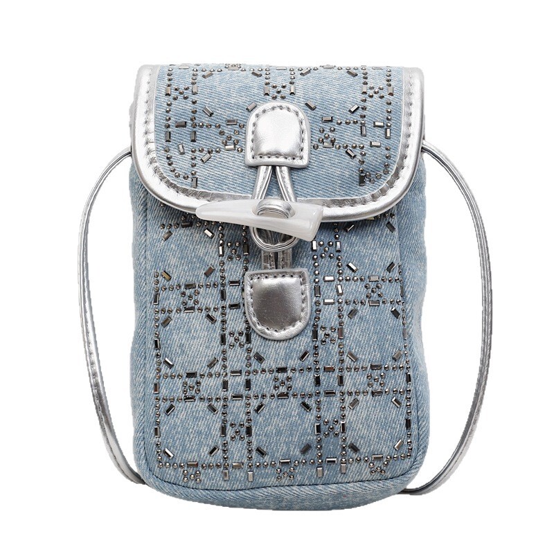 This Year's Trendy Small Bags for Women 2025 New Super Popular Denim Fabric Phone Versatile Shoulder Crossbody Bag ddmymoon