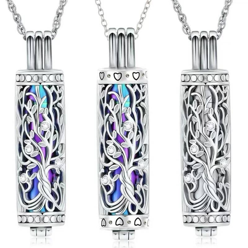 1PC Cremation Jewelry Cylinder Urn Necklace For Women Men Keepsake Memorial Human Pet Ashes Holder Jewelry for Women