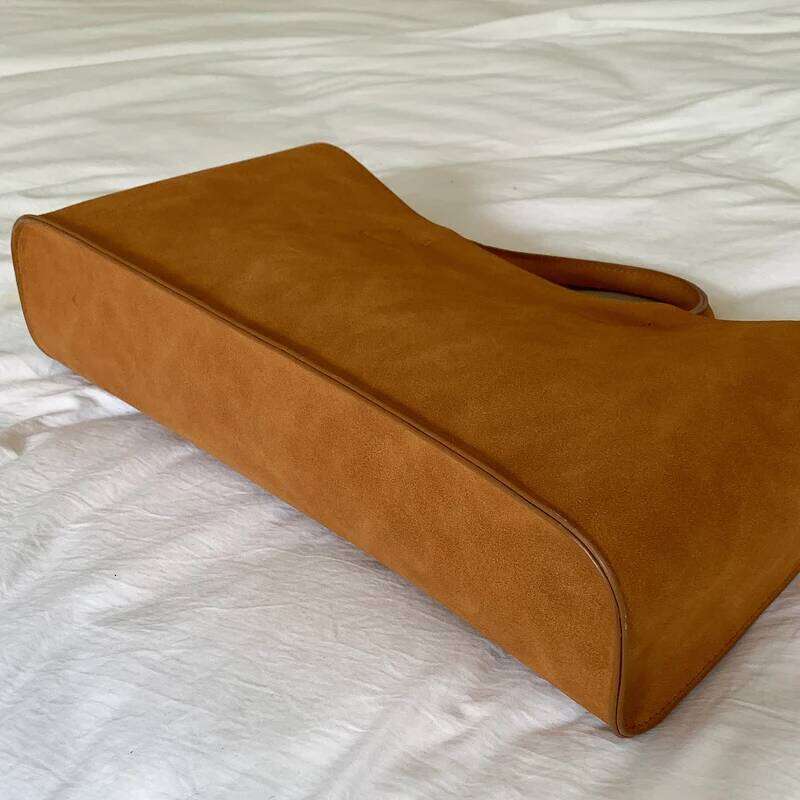 Classic Faux Suede Tote Bags For Women Designer Handbags And Purses 2024 New In Top Handle With Inner Pocket Carry Wrist