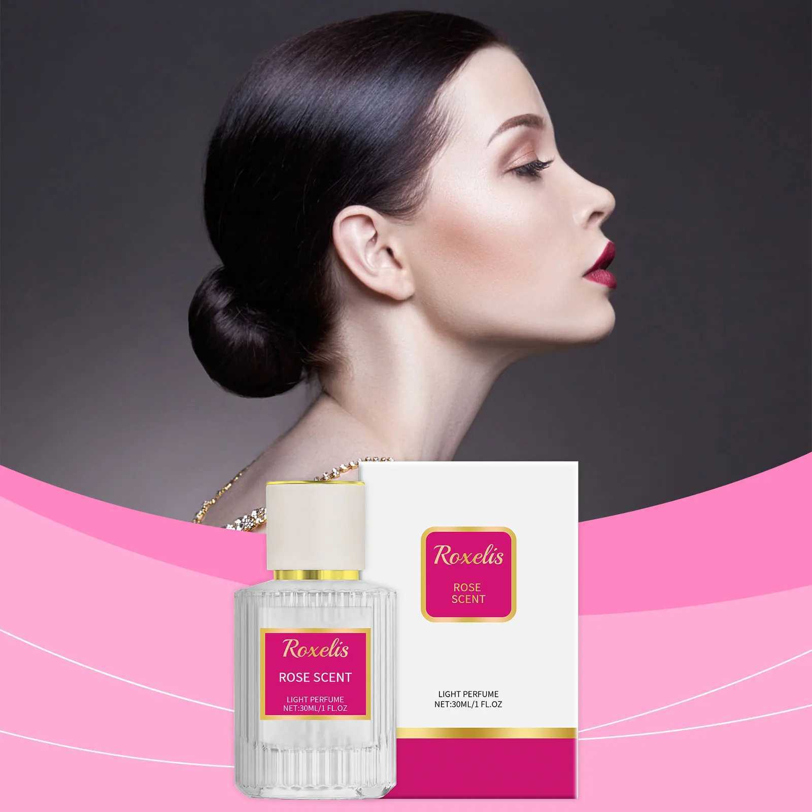 Roxelis 30ml Rose Scent Pheromone Perfume Lasting Fragrance Elegant Lady Gifts Fresh Body Coup Daily Dating Flirting Perfume XJ250811