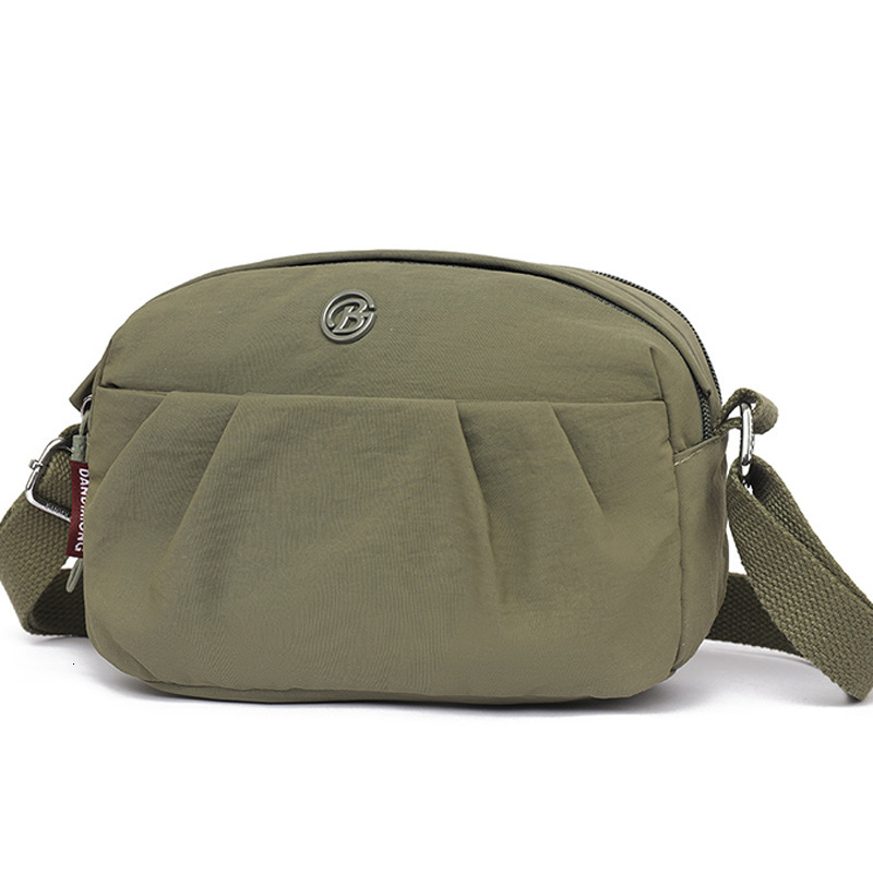 Lightweight Water-Resistant Nylon Casual Crossbody for Women 2025 New Simple Double-Layer Large Capacity Shoulder Bag ddmymoon
