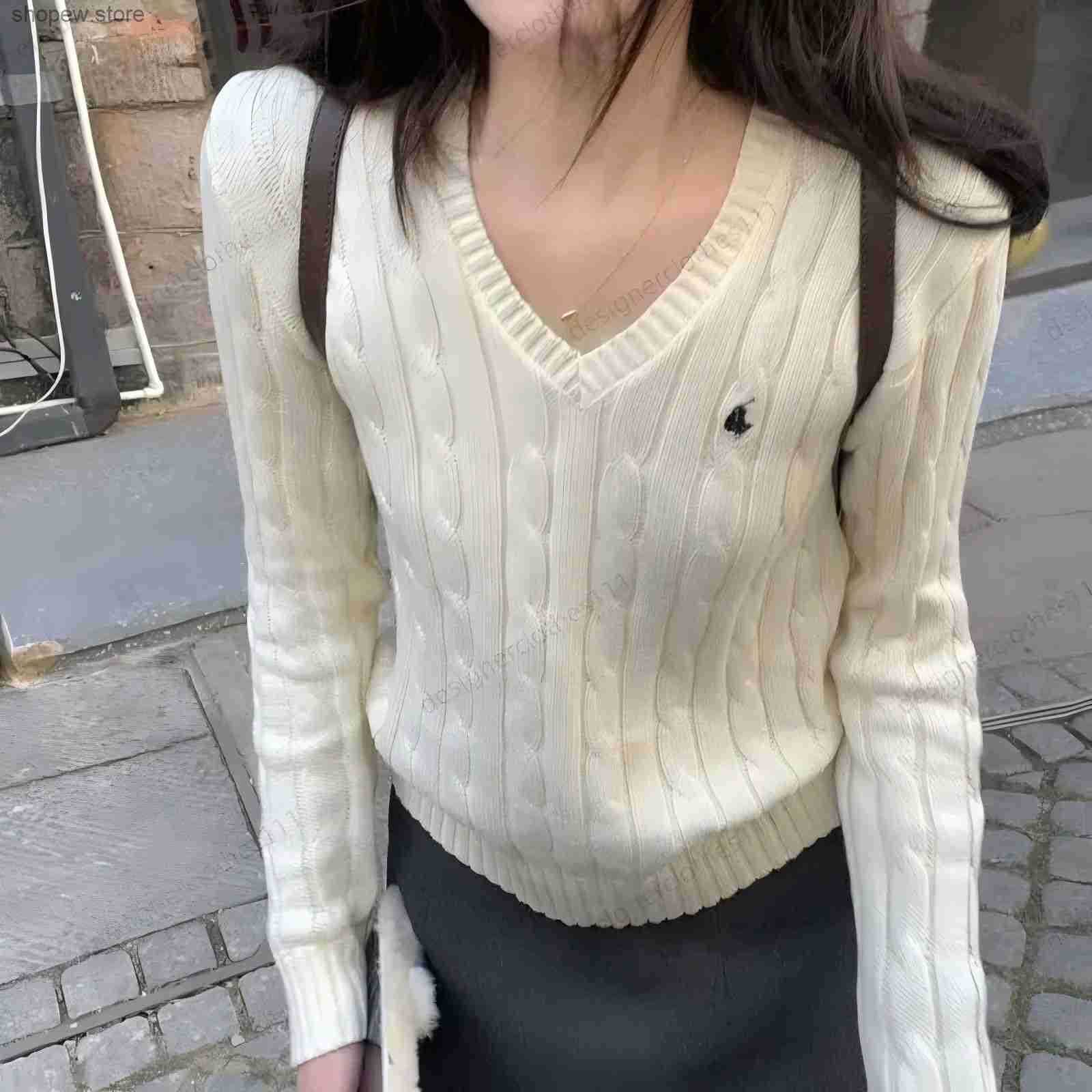 Designer polo sweater women sweaters Mens pull cardigan Polos knit cardigans Shirts Long Slves Woman Classic Sweatshirt Tops Embroidery Shirt S-L S251024