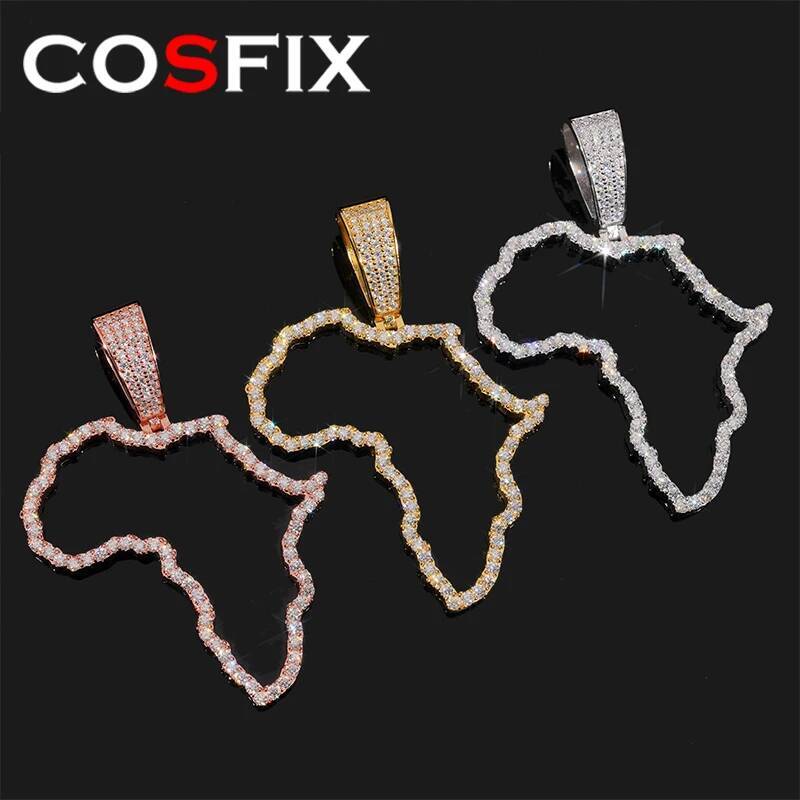 Mossanite Men Pendant Necklace 925 Silver D Color Rose Gold Moissanite Pendant For Women Hiphop Moissanite Necklace For Women