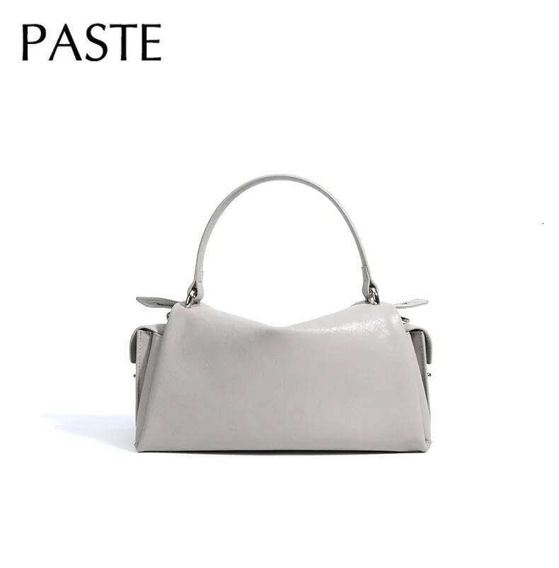 2026 Light Colored Series Niche Pillow Tote Simple High-end Cowhide Leather Suede Women Shoulder Bag Quality Ladies Handbag