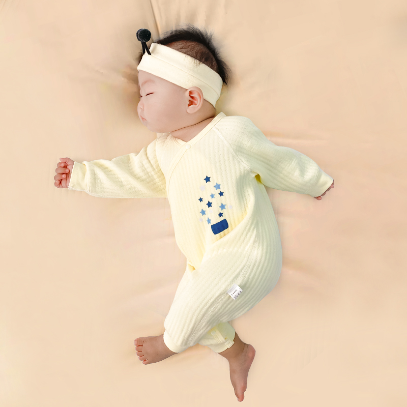 babys pure cotton seamless bodysuit yearround breathing comfort