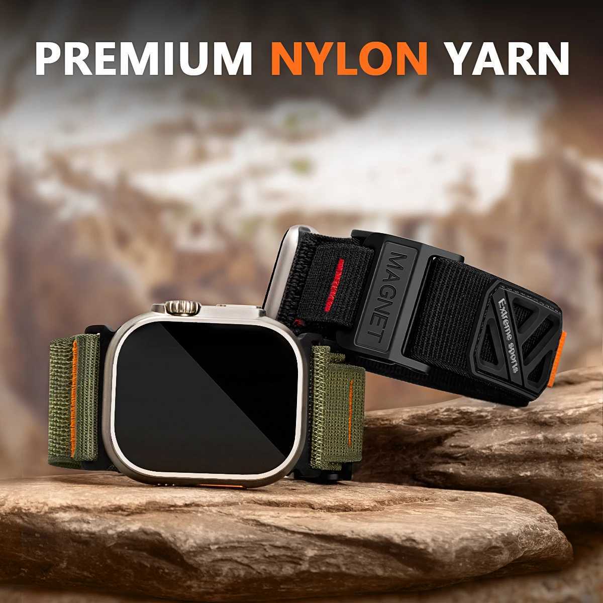 Band for Apple Watch Band 44mm 45mm 46mm Ultra 2 49mm 42mm 44 45mm Band Magnetic Buckle Nylon Band for iwatch Series7 8 9 se 456 W250811