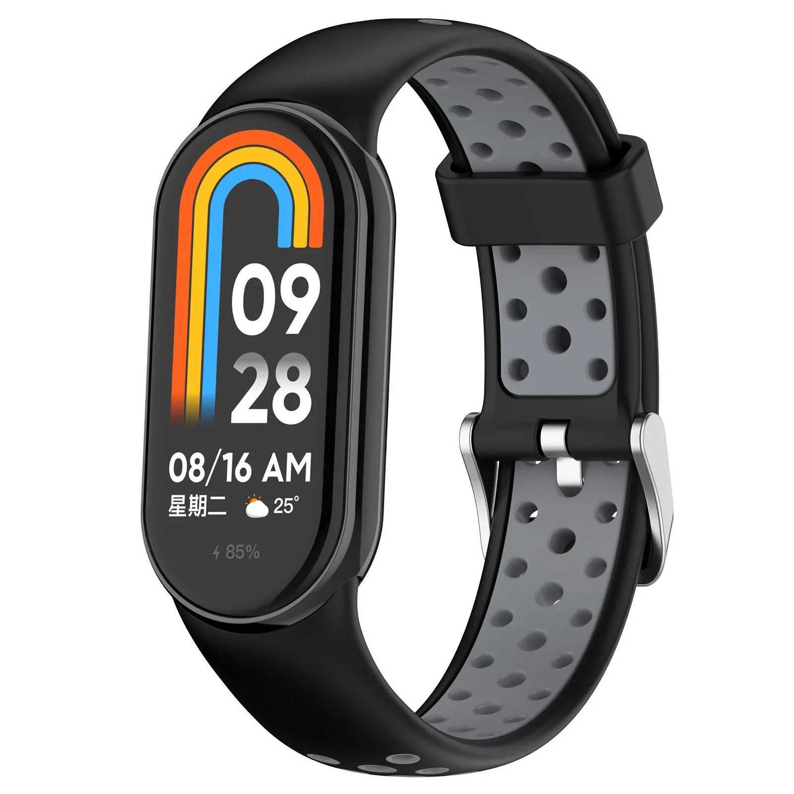 Soft Silicone Strap for Xiaomi Mi Band 8 Bracelet Breathable Sport Wristband Belt for MiBand 8 NFC Replacement Watchband W250811