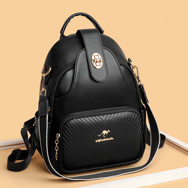 Soft Leather for Women, New Fashionable Multi-Functional Backpack, Outdoor Versatile Backpack ddmymoon