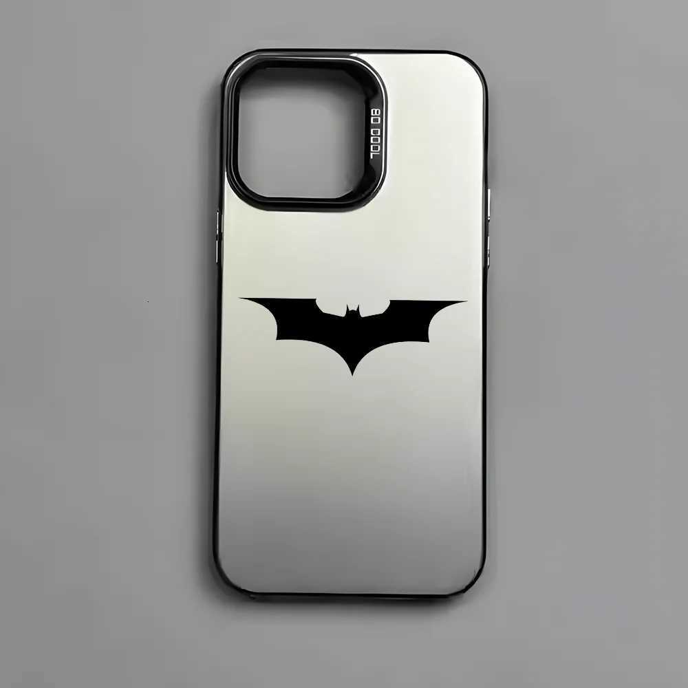 Black-Bat-ManS Movie Phone Case For 16 15 14 13 12 11 Pro Max Black Matte Multicolor Laser Metallic Aurora Cover XJ250811