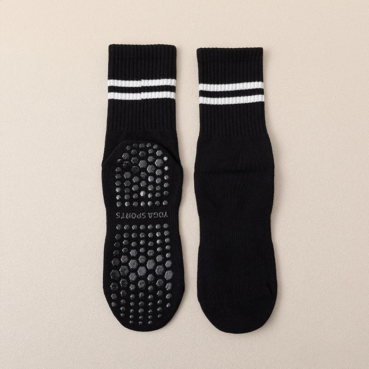 Pilates Socks with Grips for Women Yoga Barre Non Slip of 4pairs 250805