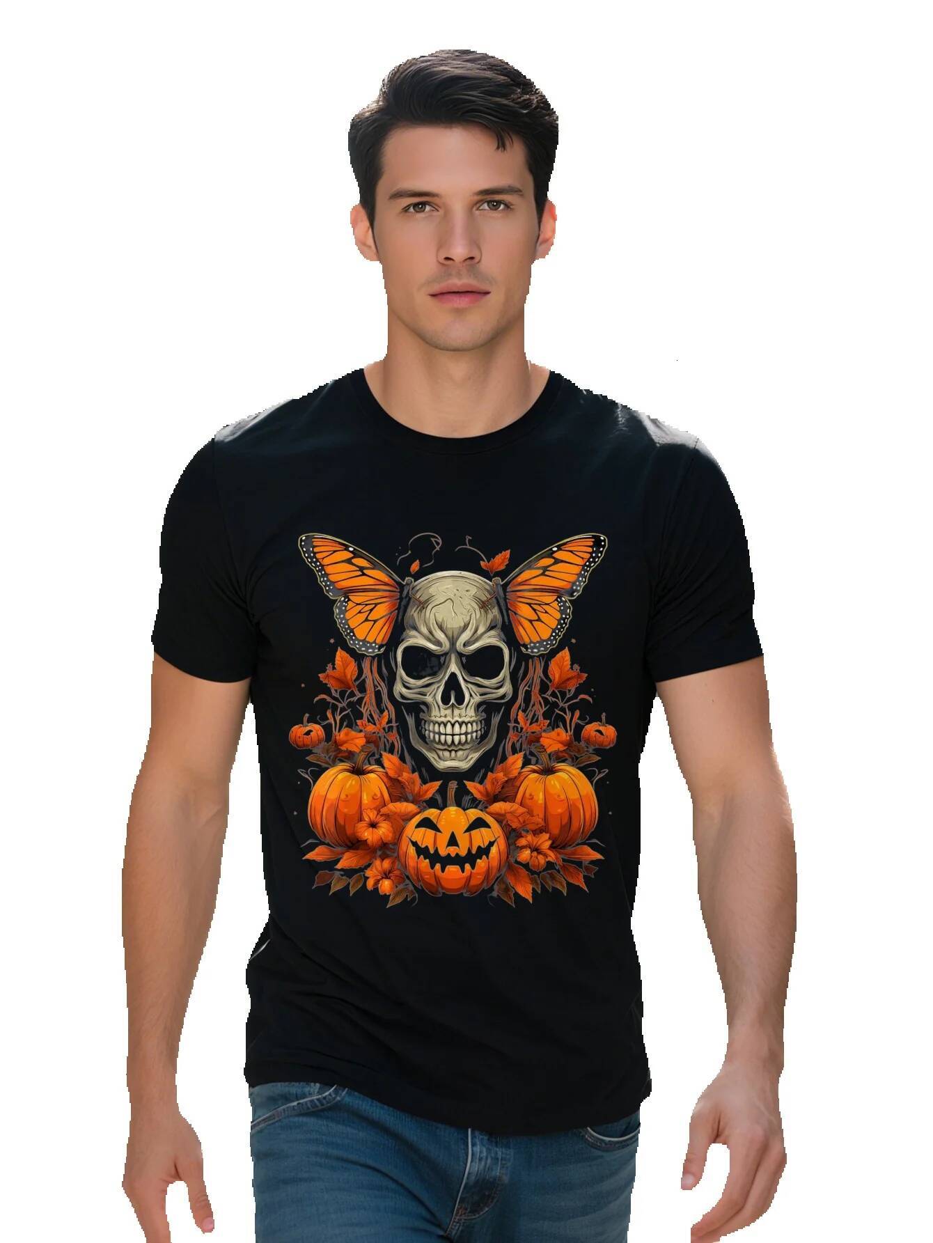 Butterfly Skull Halloween Theme Men S T Shirt G 803b2 5a2cc