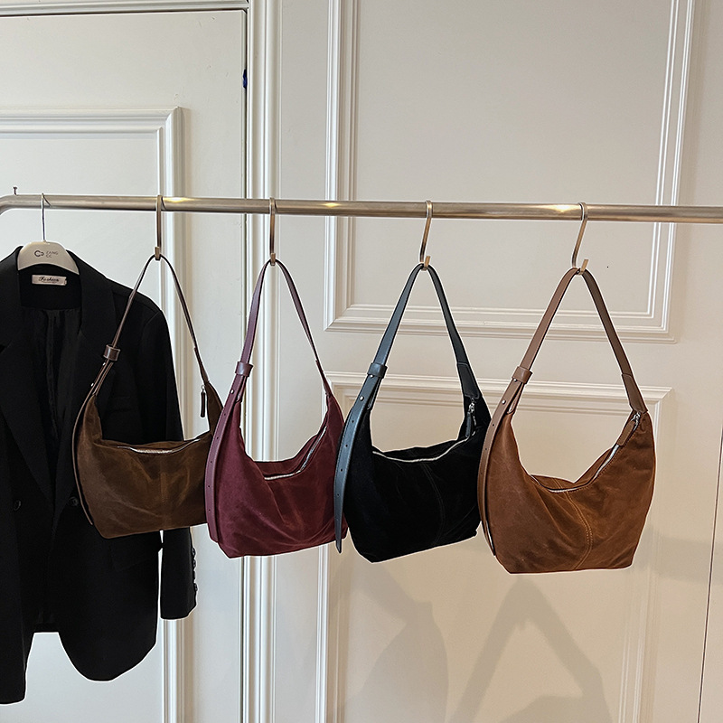 Melard Suede Dumpling for Women 2025 New Simple Large Capacity Shoulder Crossbody Bag ddmymoon