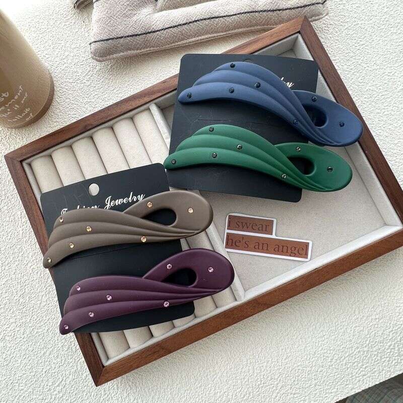 2025 New Wing Women, Hairpin for Back of Head, Claw, Rhinestone Accessory, Stylish Duckbill Hair Clip