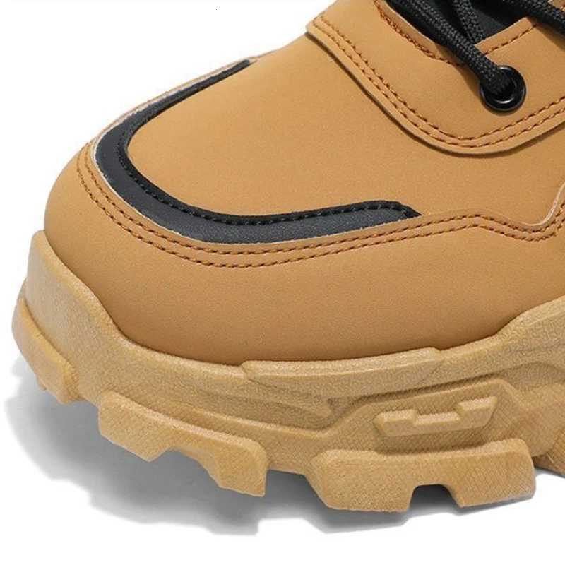 New British Style Mens Boots High Tops Mens Casual Shoes Comfort Anti Slip Sport Hiking Boots Designer Luxury Motorcycle Boots W250811